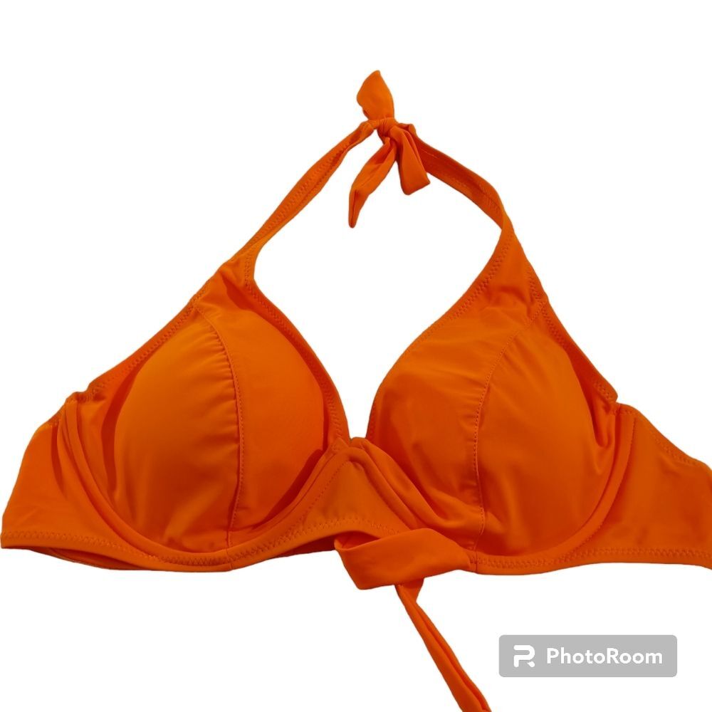 Fashion Nova Orange Swim Suit Top Sz 1X